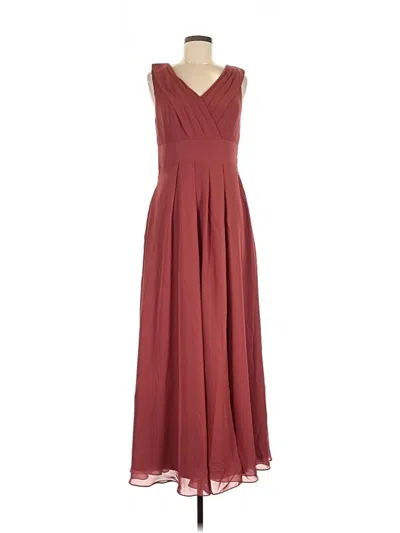 Pre-owned Jj's House Cocktail Dress In Burgundy
