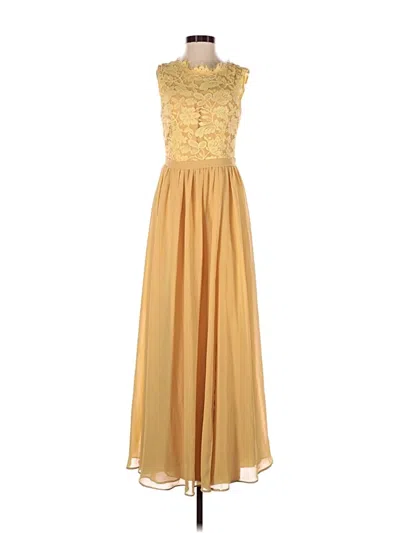 Pre-owned Jj's House Cocktail Dress In Gold