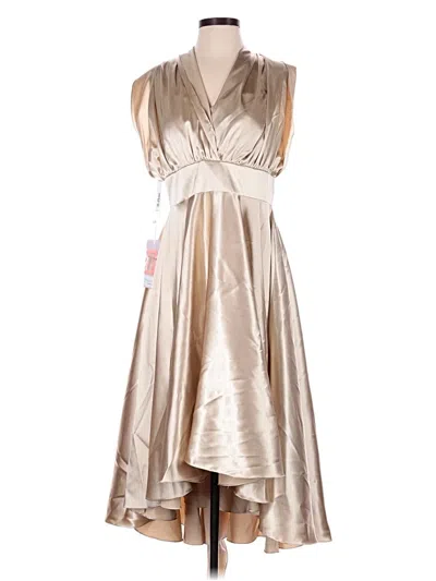 Pre-owned Jj's House Cocktail Dress In Tan