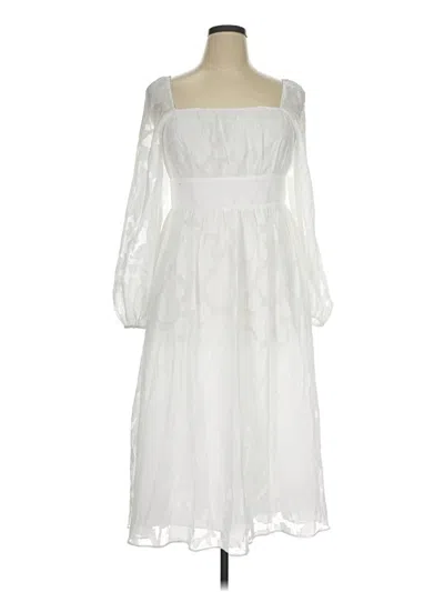 Pre-owned Jj's House Cocktail Dress In White