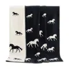 J.j.textile Black Horse Cotton Blanket