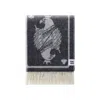 J.j.textile Black / White Monochrome Playing Cards Wool Throw