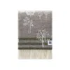 J.j.textile Brown / Green / White Woodland Wool Throw