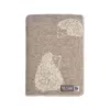 J.j.textile Brown / Neutrals / White Hedgehog Wool Blanket In Neutral