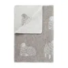 J.j.textile Brown / Neutrals / White Mima Small Wool Blanket In Neutral