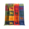J.j.textile Check Sheep Wool Throw