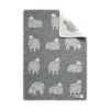 J.j.textile Grey Sheep Mima Little Wool Blanket In Gray