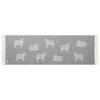 J.j.textile Grey Sheep Small Wool Throw In Gray