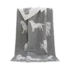 J.j.textile Grey / White Dog Blanket