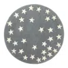 J.j.textile Grey / White Stars Hand-tufted Wool Rug