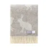 J.j.textile Neutrals Hare Wool Throw In Multi