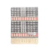 J.j.textile Pink / Black / Grey Mika Wool Throw In Multi