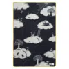 J.j.textile Pink / Black / White Elana Small Blanket In Multi