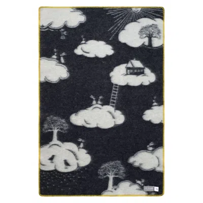 J.j.textile Pink / Black / White Elana Small Blanket In Multi