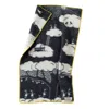 J.j.textile Pink / Black / White Ellis Small Wool Blanket In Multi