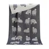 J.j.textile Sheep Mima Dark Grey Pure Cotton Throw