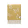 J.j.textile Yellow / Orange / White Butterfly Wool Throw