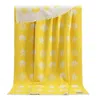J.j.textile Yellow Seashells Pure Cotton Throw In Yellow