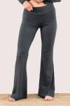 Jjwinks Butt, Seriously Flare Lounge & Sleep Pants With Pockets In Charcoal
