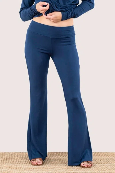 Jjwinks Butt, Seriously Flare Lounge & Sleep Pants With Pockets In Navy