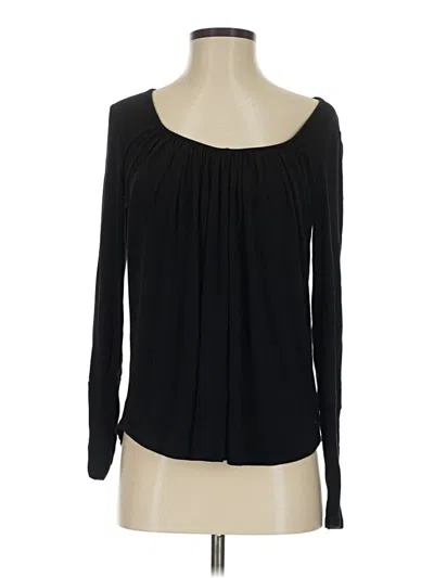 Pre-owned Jjwinks Long Sleeve Top Black Scoop Neck Tops