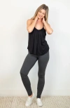 Jjwinks Ultimate Lounge & Sleep High Waist Leggings In Charcoal
