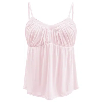 Jjwinks Women's Baby Doll Top - Blush Pink Rib
