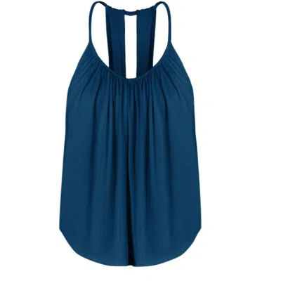 JJWINKS WOMEN'S BLUE SLUMBER PARTY TOP, NAVY