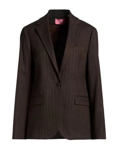 Jjxx By Jack & Jones Woman Blazer Brown Size L Polyester, Viscose, Elastane