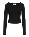 Jjxx By Jack & Jones Woman Cardigan Black Size Xxs Cotton, Elastane