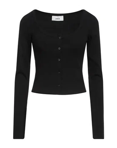 Jjxx By Jack & Jones Woman Cardigan Black Size Xxs Cotton, Elastane In Black