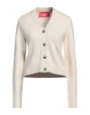 Jjxx By Jack & Jones Woman Cardigan Ivory Size L Recycled Polyester, Acrylic, Wool, Elastane In White