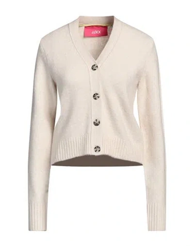 Jjxx By Jack & Jones Woman Cardigan Ivory Size L Recycled Polyester, Acrylic, Wool, Elastane In White