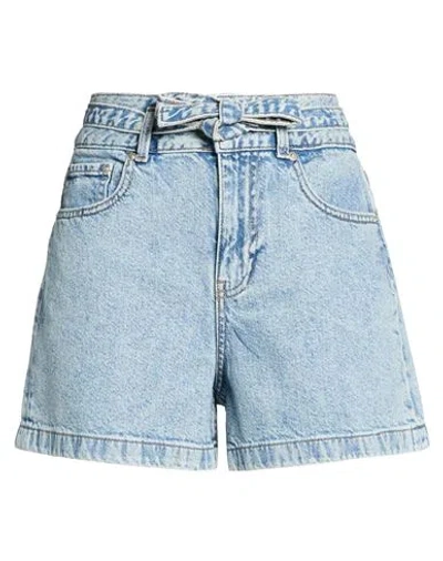 Jjxx By Jack & Jones Woman Denim Shorts Blue Size L Cotton