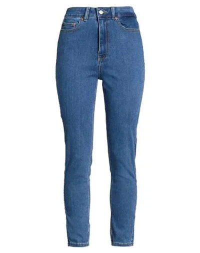 Jjxx By Jack & Jones Woman Jeans Blue Size L Cotton, Polyester, Viscose, Elastane