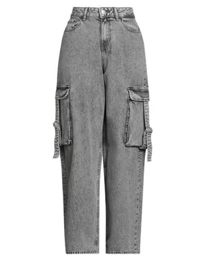 Jjxx By Jack & Jones Woman Jeans Grey Size 30w-32l Cotton