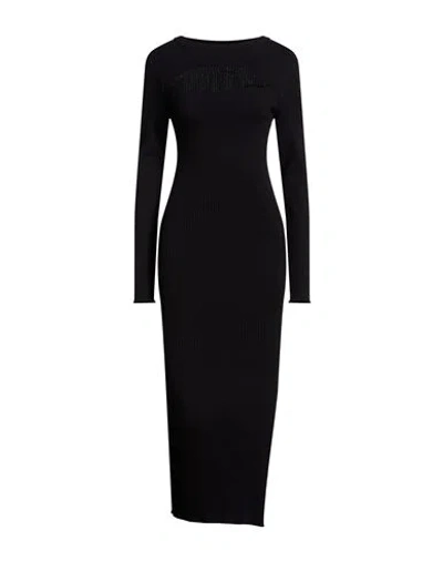 Jjxx By Jack & Jones Woman Midi Dress Black Size L Viscose, Nylon