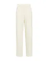 Jjxx By Jack & Jones Woman Pants Cream Size 29w-32l Recycled Polyester, Viscose, Elastane In White