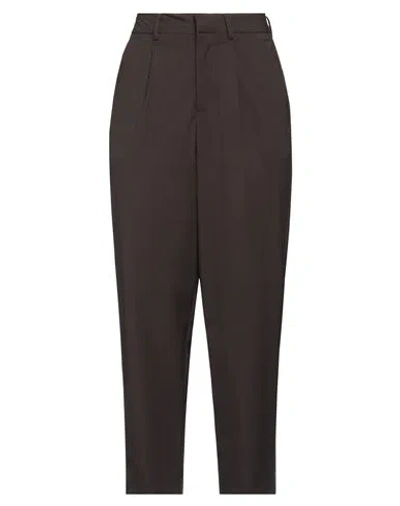 Jjxx By Jack & Jones Woman Pants Dark Brown Size 29w-32l Recycled Polyester, Viscose, Elastane