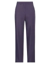Jjxx By Jack & Jones Woman Pants Dark Purple Size 30w-30l Recycled Polyester, Viscose, Elastane