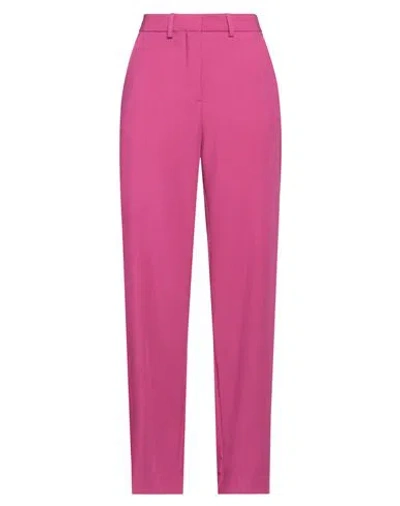 Jjxx By Jack & Jones Woman Pants Fuchsia Size 30w-32l Recycled Polyester, Viscose, Elastane In Pink