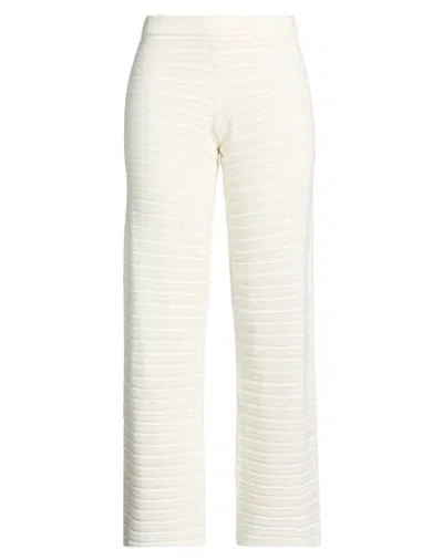 Jjxx By Jack & Jones Woman Pants Ivory Size L Cotton In Gray