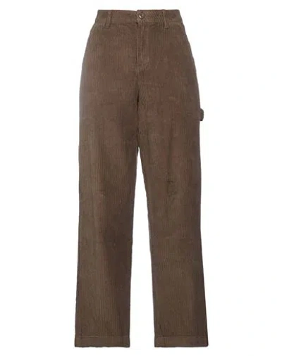 Jjxx By Jack & Jones Woman Pants Khaki Size L Cotton In Brown