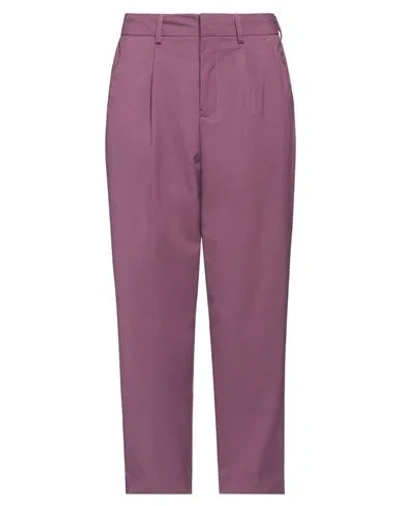 Jjxx By Jack & Jones Woman Pants Mauve Size 29w-32l Recycled Polyester, Viscose, Elastane In Purple