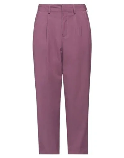 Jjxx By Jack & Jones Woman Pants Mauve Size 28w-32l Recycled Polyester, Viscose, Elastane In Purple