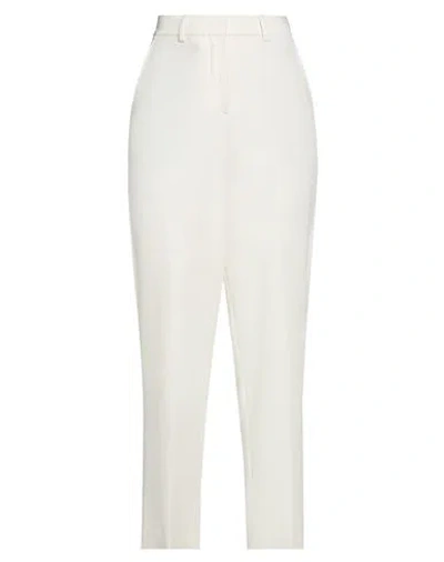 Jjxx By Jack & Jones Woman Pants Off White Size 27w-32l Recycled Polyester, Viscose, Elastane In Off White