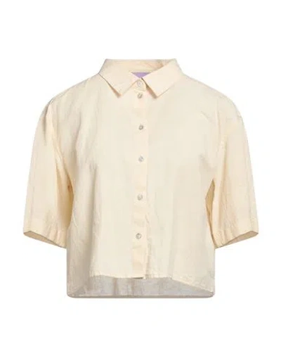 Jjxx By Jack & Jones Woman Shirt Beige Size S Cotton, Linen In Beige