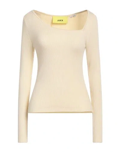 Jjxx By Jack & Jones Woman Sweater Beige Size L Acrylic, Viscose, Nylon, Elastane In Gold
