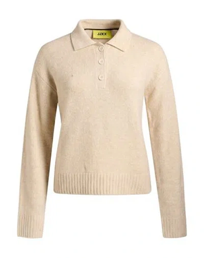 Jjxx By Jack & Jones Woman Sweater Beige Size L Recycled Polyester, Acrylic, Wool, Elastane In Neutral