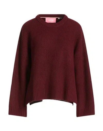 Jjxx By Jack & Jones Woman Sweater Burgundy Size L Recycled Polyester, Acrylic, Wool, Elastane